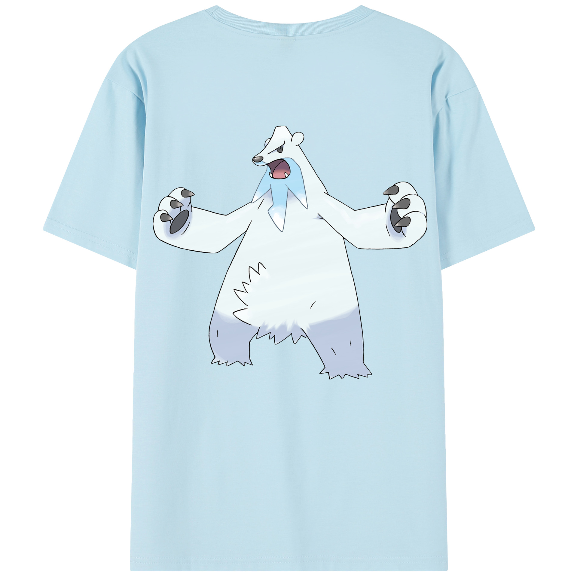 （画像用） ポケットモンスター Pokémon 綿100％半袖Tシャツ（背面プリント）